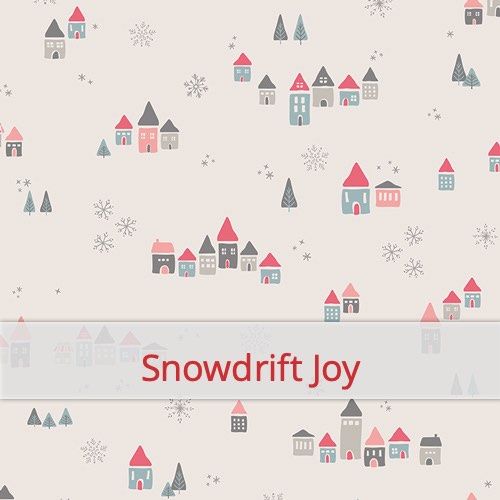 Fabric swatch image for pattern: Snowdrift Joy