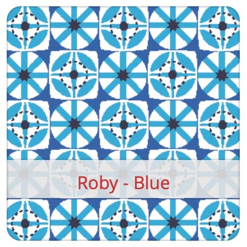 Cotton Fabric - Roby - Navy Fabric swatch image for pattern: Roby - Navy