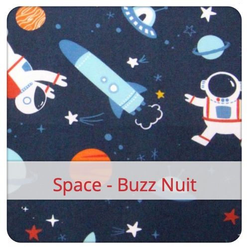 Fabric swatch image for pattern: Space - Buzz Nuit