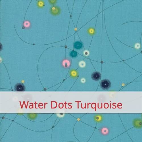 Échantillon de tissu pour le motif: Water Dots Turquoise