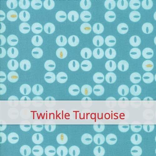 Échantillon de tissu pour le motif: Twinkle Turquoise