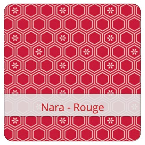 Fabric swatch image for pattern: Nara - Rouge