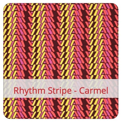Fabric swatch image for pattern: Rhythm Stripe - Carmel