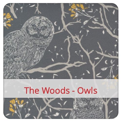 Échantillon de tissu pour le motif: The Woods - Owls