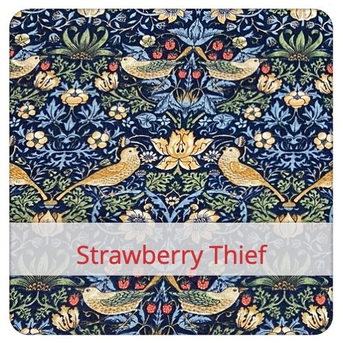 Fabric swatch image for pattern: Strawberry Thief