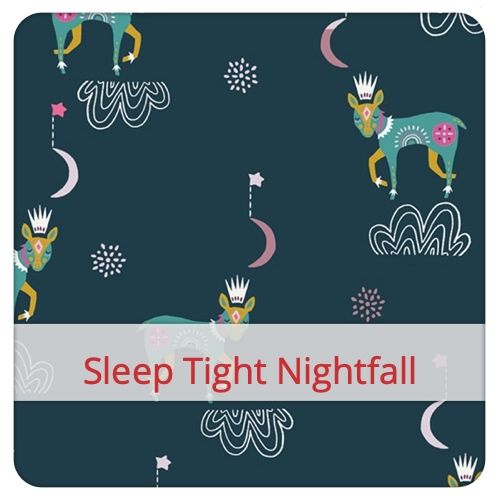 Cotton Fabric - Sleep Tight Nightfall Fabric swatch image for pattern: Sleep Tight Nightfall