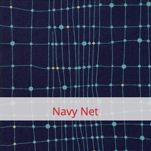 Fabric swatch image for pattern: Navy Net