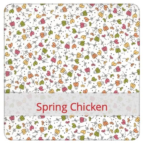 Fabric swatch image for pattern: Spring Chicken