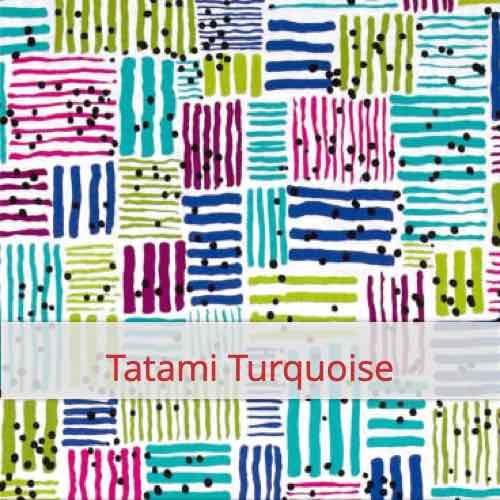 Échantillon de tissu pour le motif: Tatami Turquoise