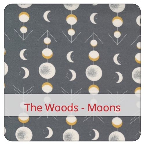 Échantillon de tissu pour le motif: The Woods - Moons
