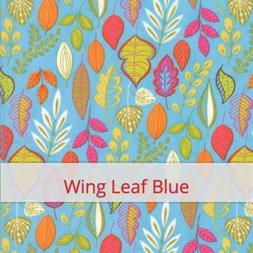 Échantillon de tissu pour le motif: Wing Leaf Blue