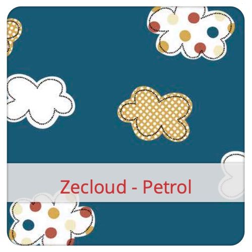 Échantillon de tissu pour le motif: Zecloud - Petrol