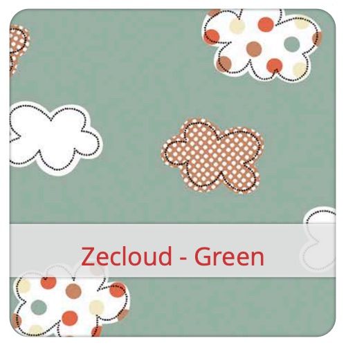 Échantillon de tissu pour le motif: Zecloud - Green