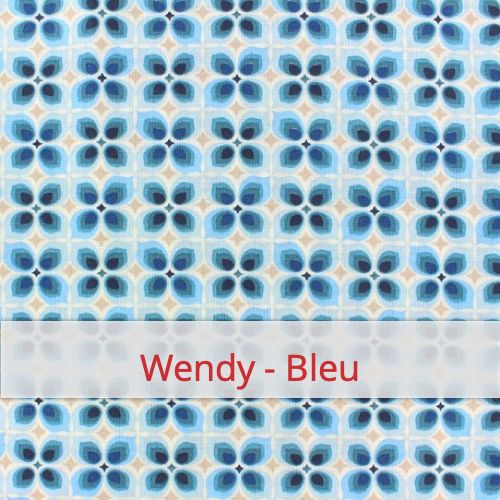 Échantillon de tissu pour le motif: Wendy - Bleu