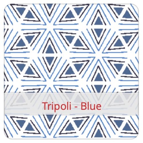 Échantillon de tissu pour le motif: Tripoli - Blue