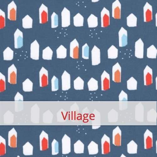 Échantillon de tissu pour le motif: Village