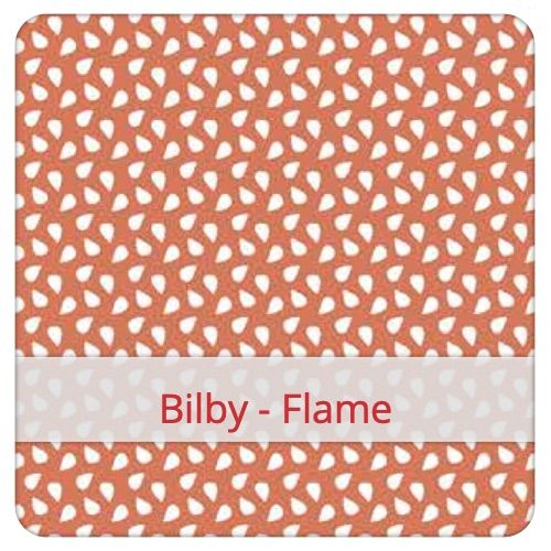 Fabric swatch image for pattern: Bilby - Flame