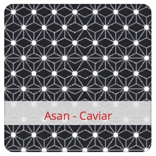 Cotton Fabric - Asan - Caviar Fabric swatch image for pattern: Asan - Caviar