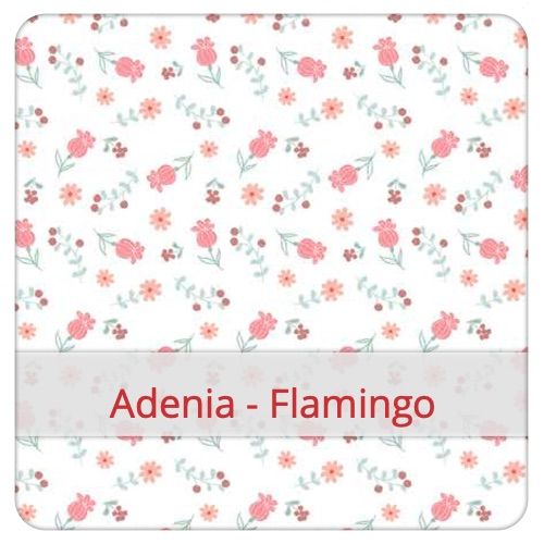 Fabric swatch image for pattern: Adenia - Flamingo