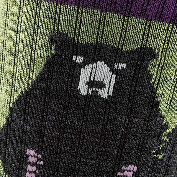 Darn Tough - Hiker: Womens Micro Crew - Lime Bear Town - L