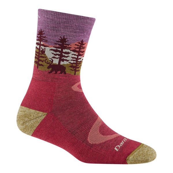 Darn Tough - Hiker: Womens Micro Crew - Northwoods Cranberry - L Darn Tough - Hiker: Womens Micro Crew - Northwoods Cranberry - L