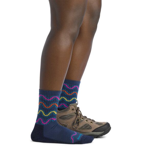 Darn Tough - Hiker: Womens Micro Crew - Wandering Stripe Eclipse - M