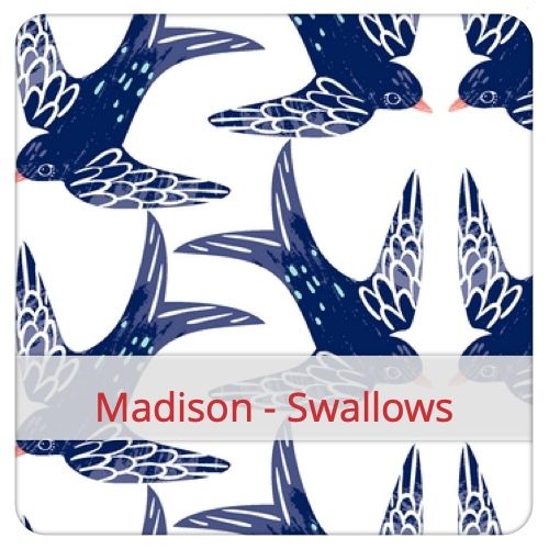 Cotton Fabric - Madison - Swallows
