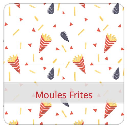 Eco-PUL Fabric - Moules Frites Eco-PUL Fabric - Moules Frites