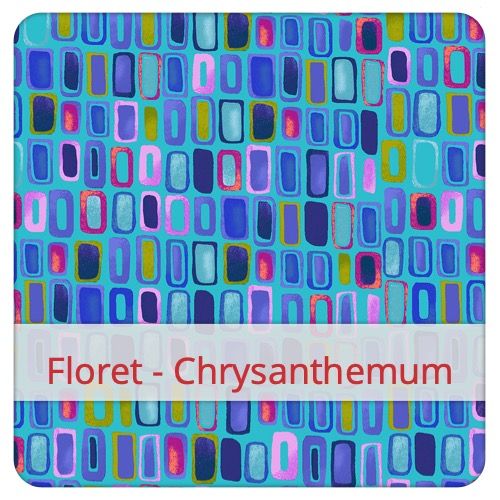 Katoenen Stof - Floret - Chrysanthemum