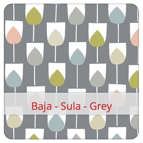 Katoenen Stof - Baja - Sula - Grey