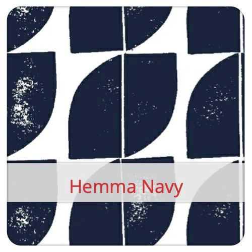 Katoenen Stof - Hemma Navy