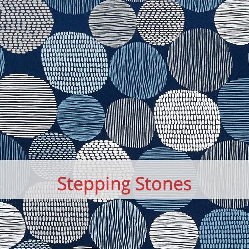 Katoenen Stof - Stepping Stones