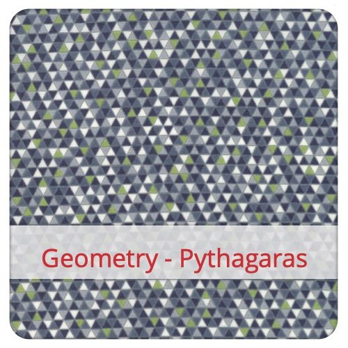 Katoenen Stof - Geometry - Pythagaras