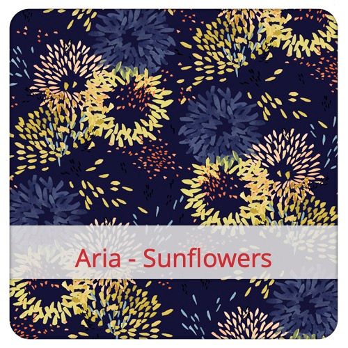 Katoenen Stof - Aria - Sunflowers
