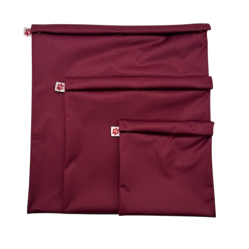 Kit Sacs Congélation Réutilisables Flaxie Freeze Burgundy (S+M+XL)