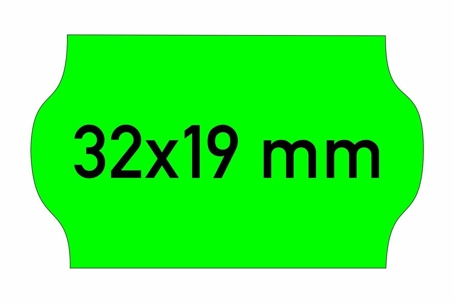 Etiketten 32x19 mm grün