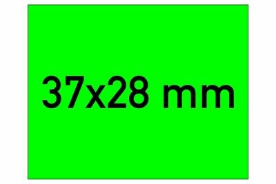 Etiketten 37x28 mm grün