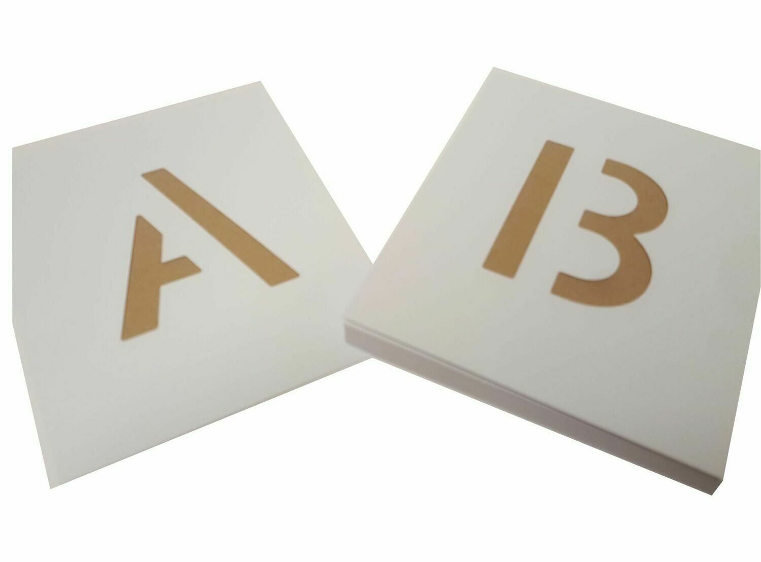 Kunststoff Schablone Buchstaben