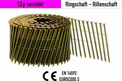 Coilnagel Tjep CN 12µ verzinkt