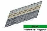 Streifennägel 34° - D-Kopf - blank - Ringschaft