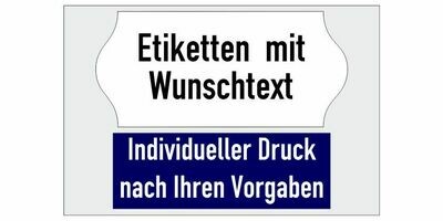 Etiketten 22x12 mm mit Aufdruck