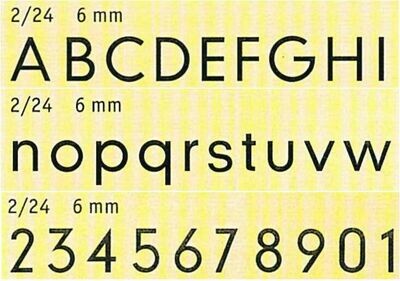 Schriftart Nr. 2