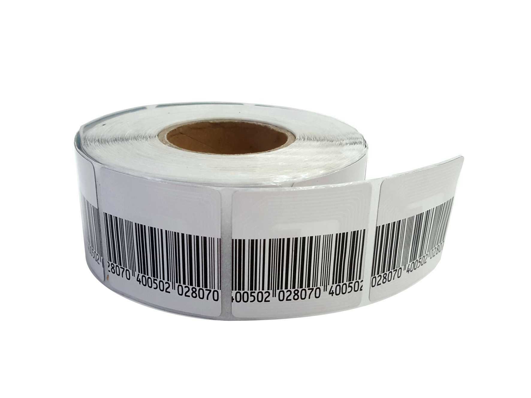 RF 8,2MHz Klebeetiketten 5x5 Dummy Barcode Warensicherung Artikelsicherung Label 