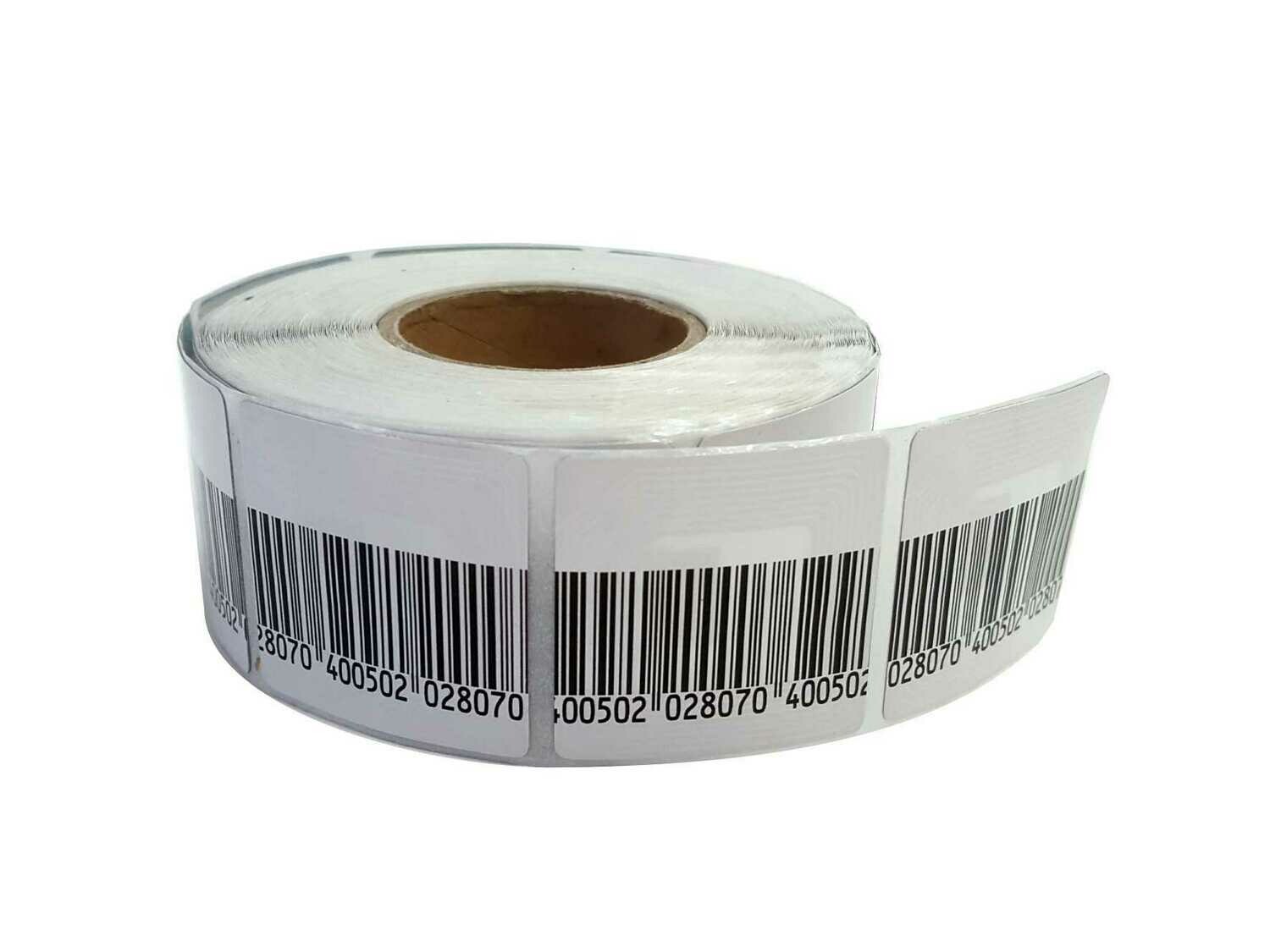 1000 Stück RF-Sicherungsetiketten 8,2 MHz – 4x4 Cm – Deaktivierbar, Mit Dummy-Barcode – Für Warensicherung Im Handel – Kompatibel Mit Standardanlagen 1000 Stück RF-Sicherungsetiketten 8,2 MHz – 4x4 Cm – Deaktivierbar, Mit Dummy-Barcode – Für Warensicherung Im Handel – Kompatibel Mit Standardanlagen