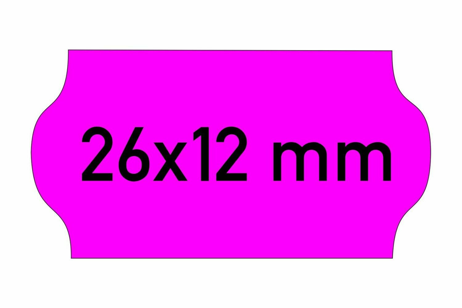 Etiketten 26x12 mm magenta