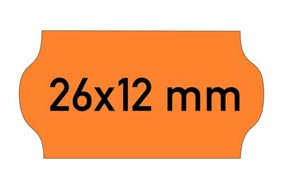 Etiketten 26x12 mm orange