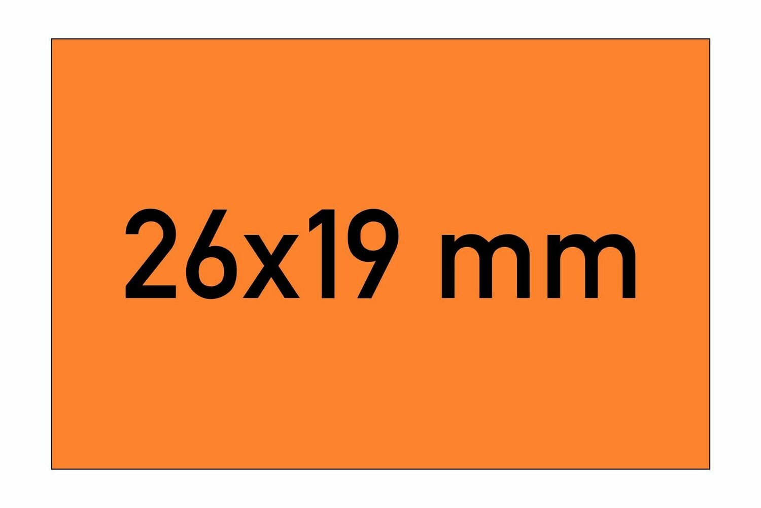 Etiketten 26x19 mm orange