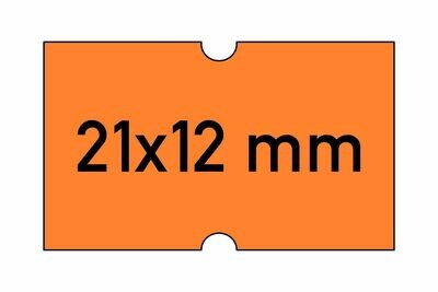 Etiketten 21x12 mm orange