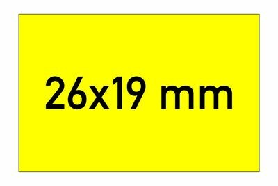 Etiketten 26x19 mm gelb
