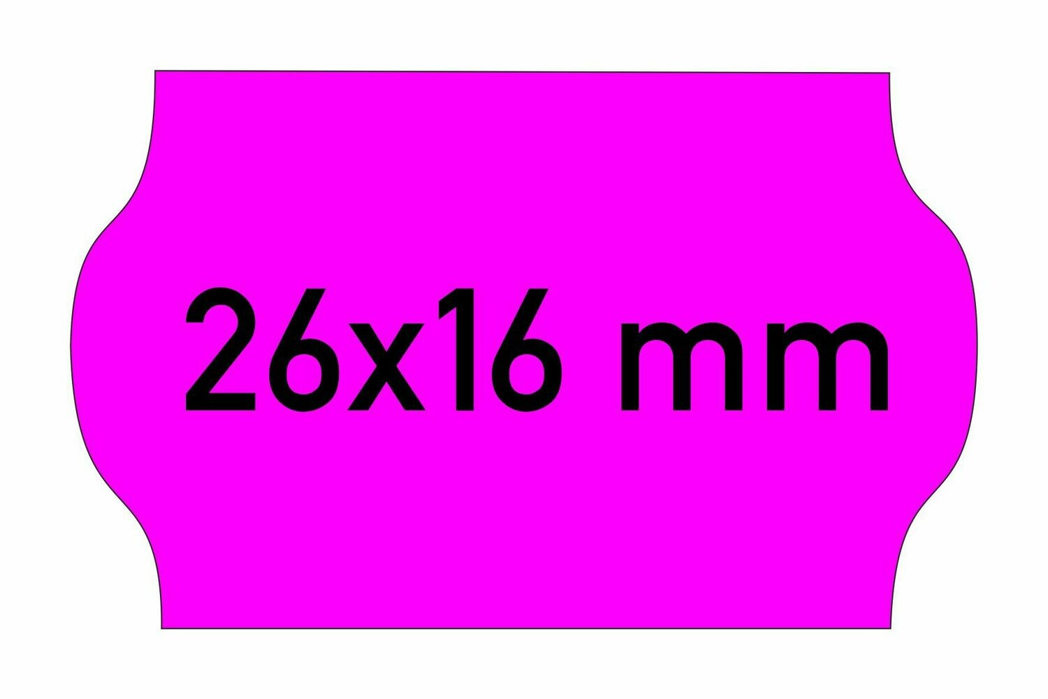 Etiketten 26x16 mm magenta
